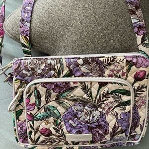 Vera Bradley Lavender Meadow Little Hipster